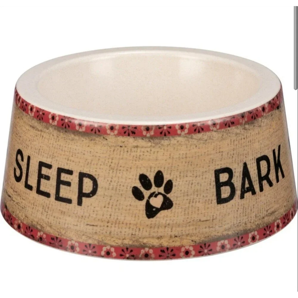 Funny Cute Bamboo Dog Bowl Modern Pet Bowls For Food Bowl or Water Bowl